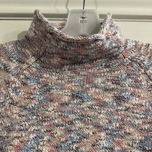 L.L. Bean Cotton Ragg Space Dye Funnelneck Pullover Cozy Chunky Cabincore SP - Picture 4 of 8